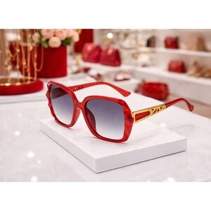 Sunglasses Women Red & Gold Piraso Sunglasses
